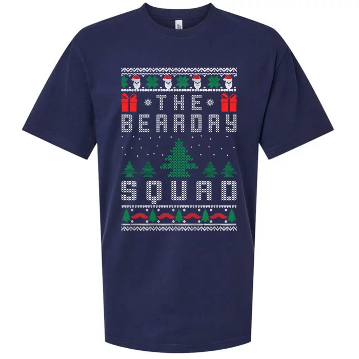 The Bearday Squad Ugly Christmas Sueded Cloud Jersey T-Shirt