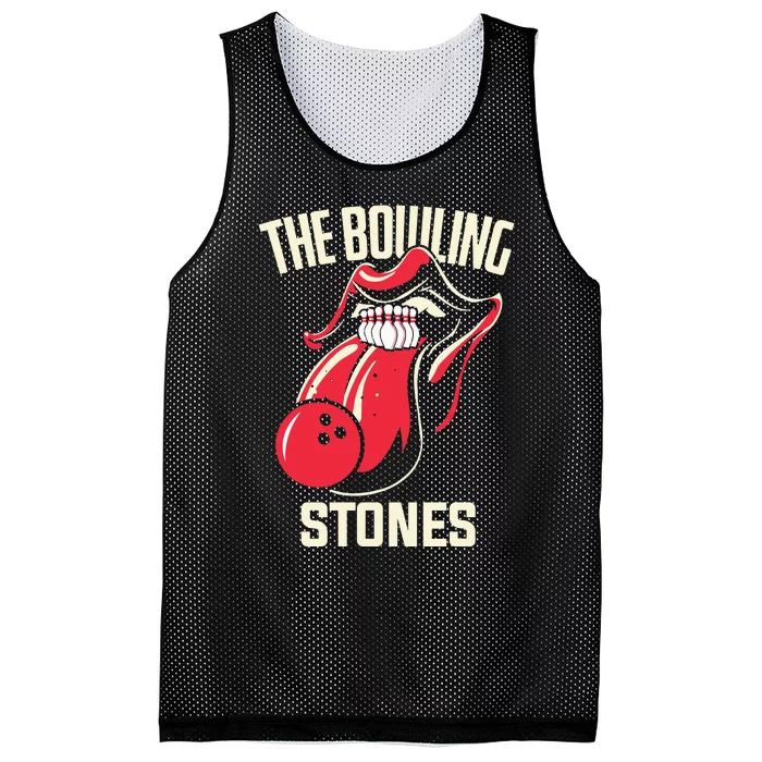 The Bowling Stones Bowling Mesh Reversible Basketball Jersey Tank