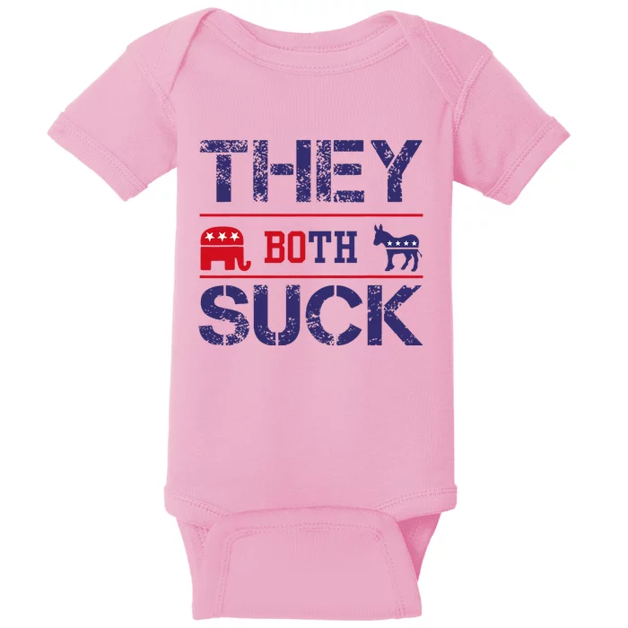 They Both Suck Anti Political Baby Bodysuit