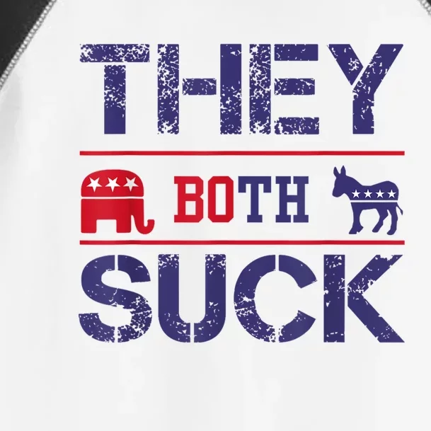 They Both Suck Funny Anti Political Party Libertarian Toddler Fine Jersey T-Shirt