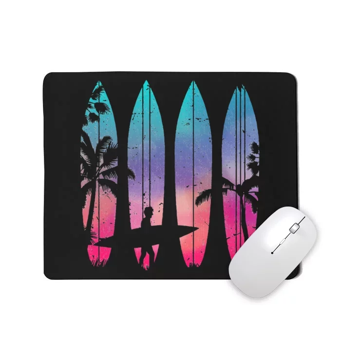 Tropical Beach Surf Surfboard Surfing Surfer Ocean Surfing Mousepad