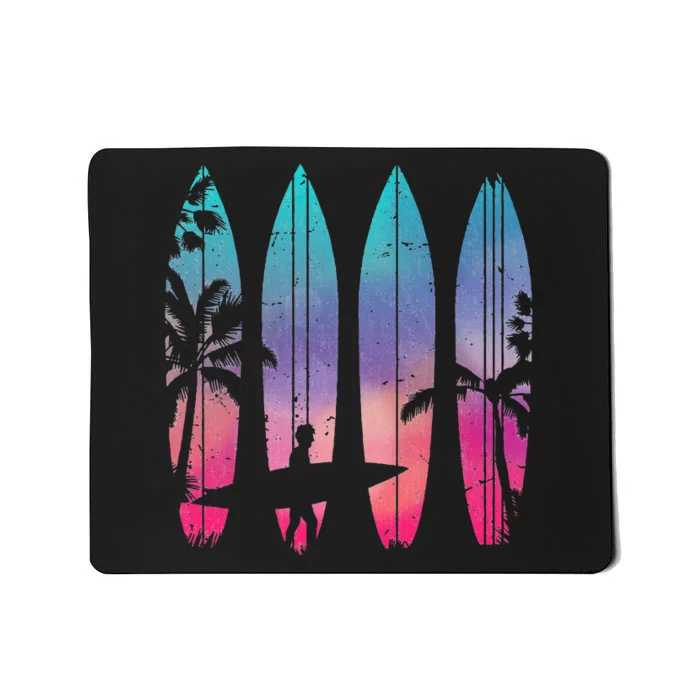 Tropical Beach Surf Surfboard Surfing Surfer Ocean Surfing Mousepad