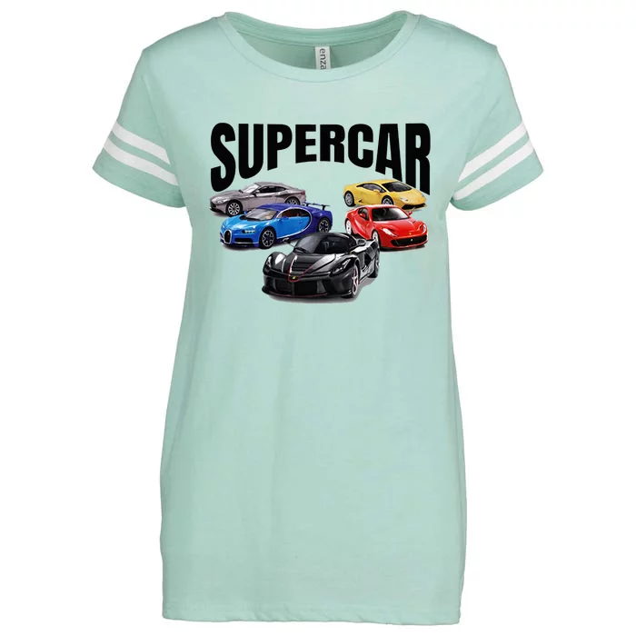 The Best Supercar Racing Fan On The Planet Enza Ladies Jersey Football T-Shirt