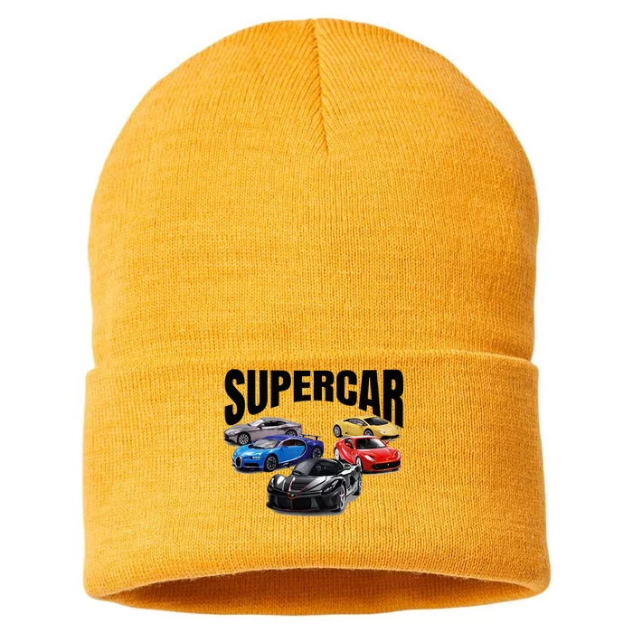 The Best Supercar Racing Fan On The Planet Sustainable Knit Beanie