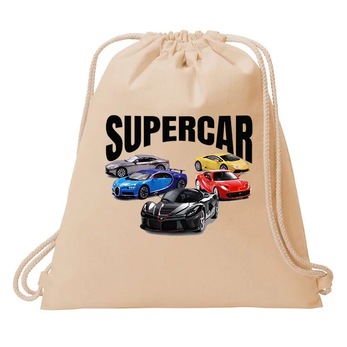 The Best Supercar Racing Fan On The Planet Drawstring Bag