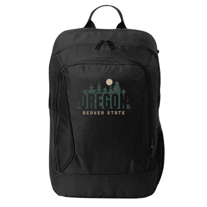 The Beaver State Trees & Moon Oregon City Backpack