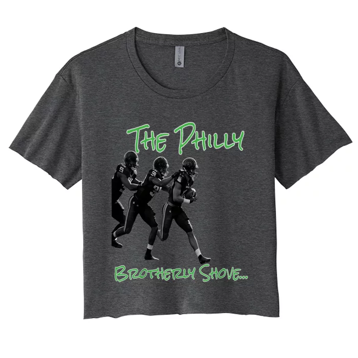 The Brotherly Shove Panfurware Llc Women's Crop Top Tee