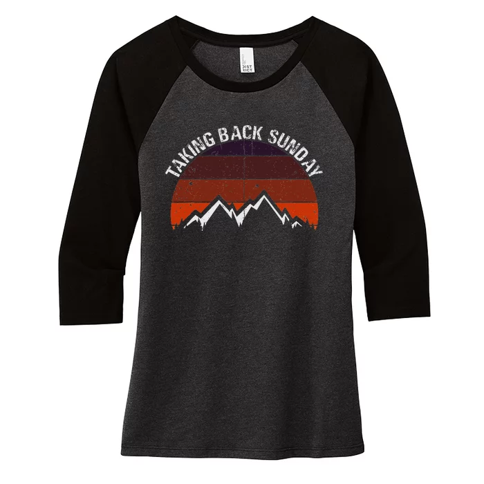 Taking Backs Sunday Ices Creams Sundaed Women's Tri-Blend 3/4-Sleeve Raglan Shirt