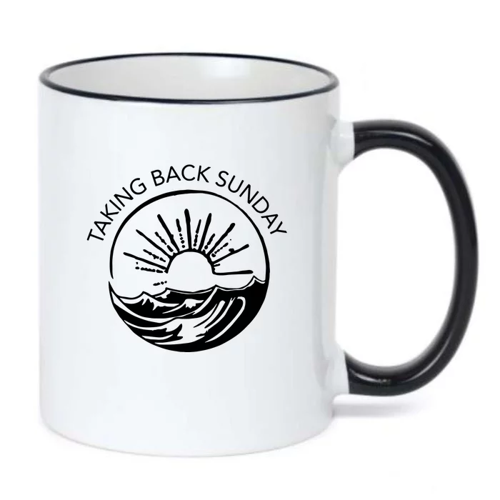 Taking Back Sunday Ice Creamm Sundaee Black Color Changing Mug