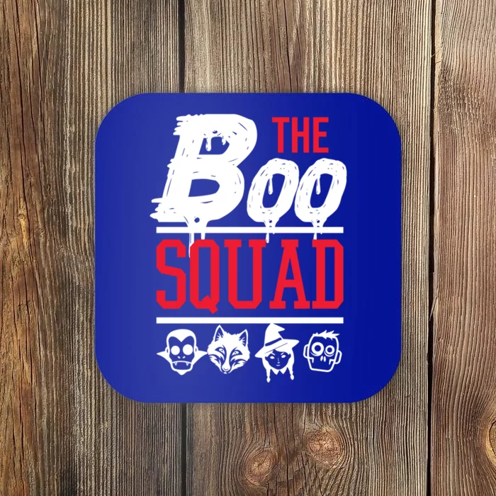 The Boo Squad Not Scary Halloween Ghosts Goblins Monsters Gift Coaster