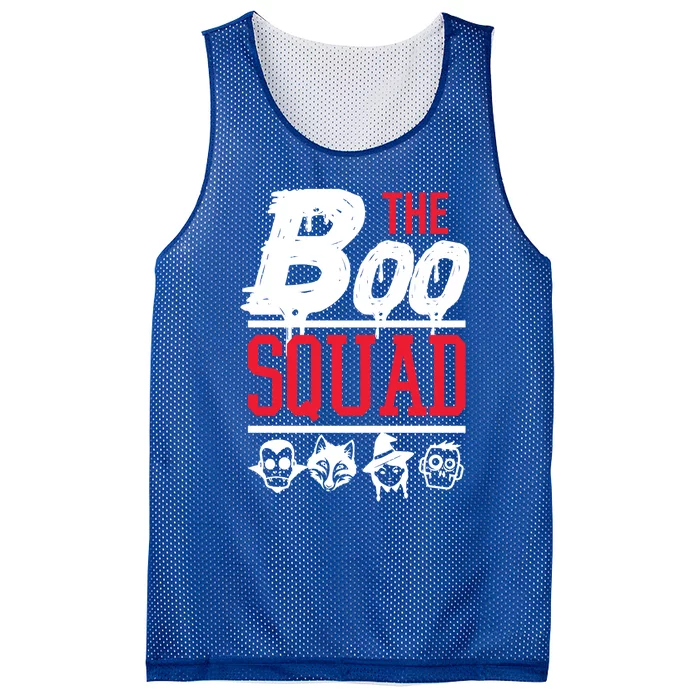 The Boo Squad Not Scary Halloween Ghosts Goblins Monsters Gift Mesh Reversible Basketball Jersey Tank