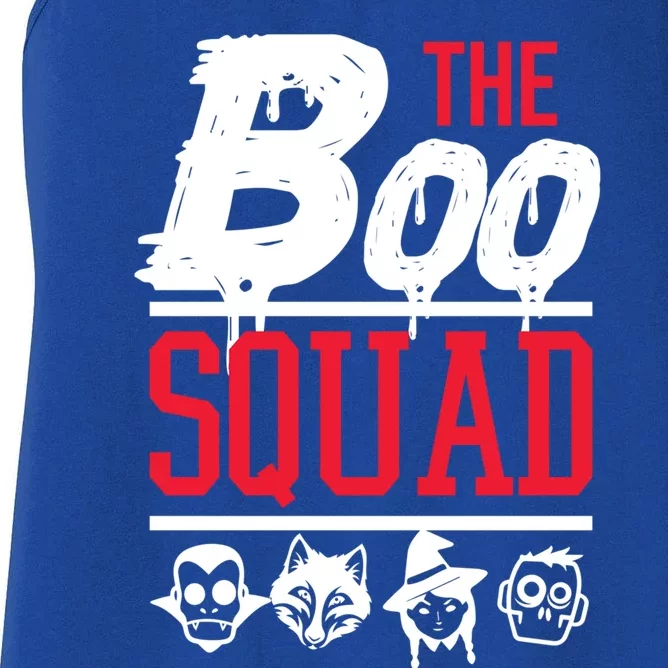 The Boo Squad Not Scary Halloween Ghosts Goblins Monsters Gift Women's Racerback Tank