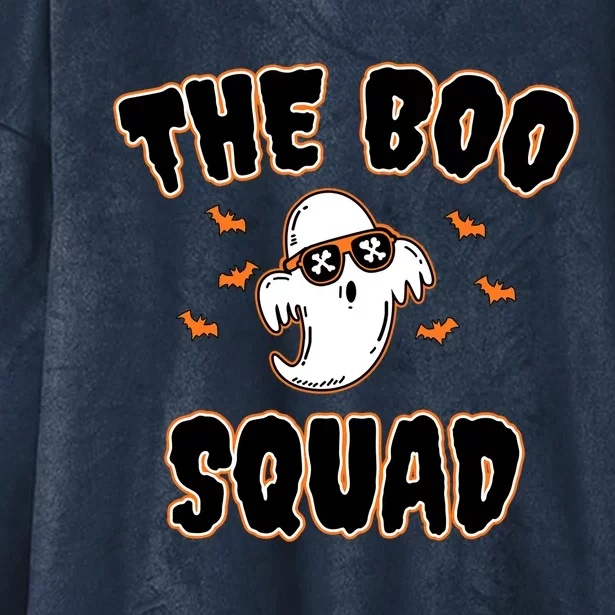 The Boo Squad Funny Halloween Ghost Costume Gift Hooded Wearable Blanket