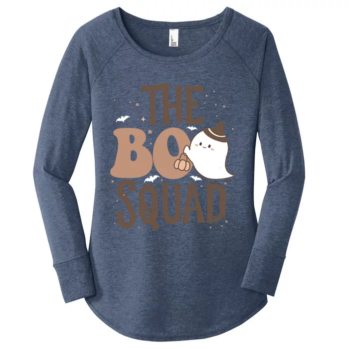 The Boo Squad Halloween Costume Funny Ghost Cool Gift Women's Perfect Tri Tunic Long Sleeve Shirt