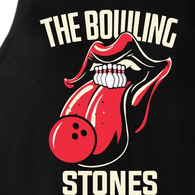 The Bowling Stones Bowling Ladies Tri-Blend Wicking Tank