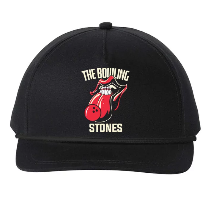 The Bowling Stones Bowling Snapback Five-Panel Rope Hat