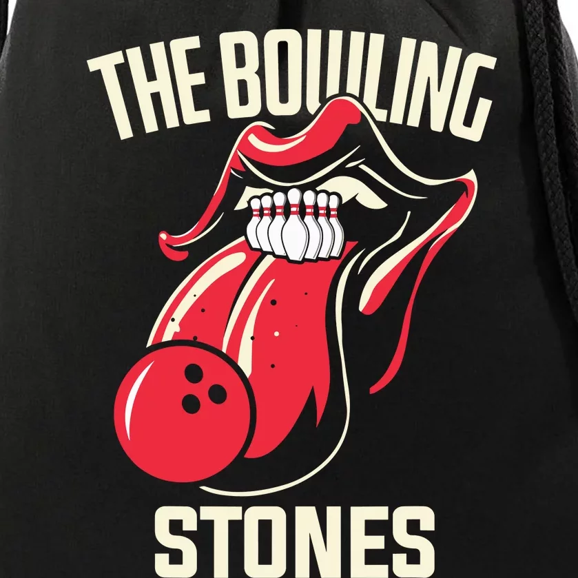 The Bowling Stones Bowling Drawstring Bag