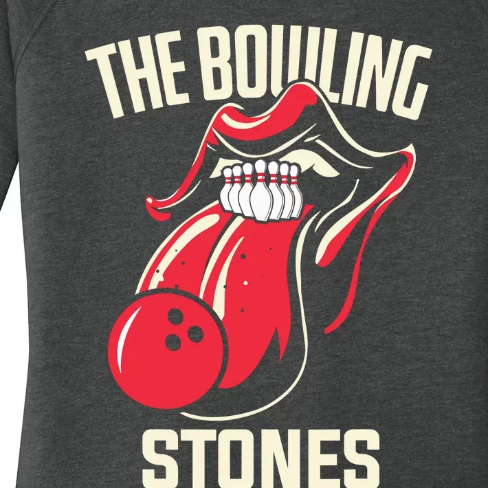 The Bowling Stones Bowling Women's Perfect Tri Tunic Long Sleeve Shirt