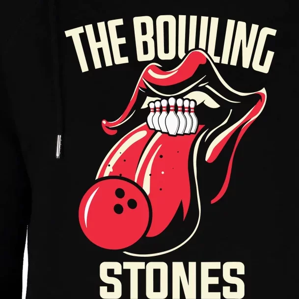 The Bowling Stones Bowling Womens Funnel Neck Pullover Hood