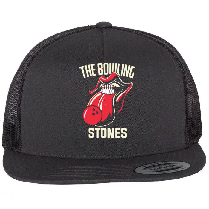 The Bowling Stones Bowling Flat Bill Trucker Hat