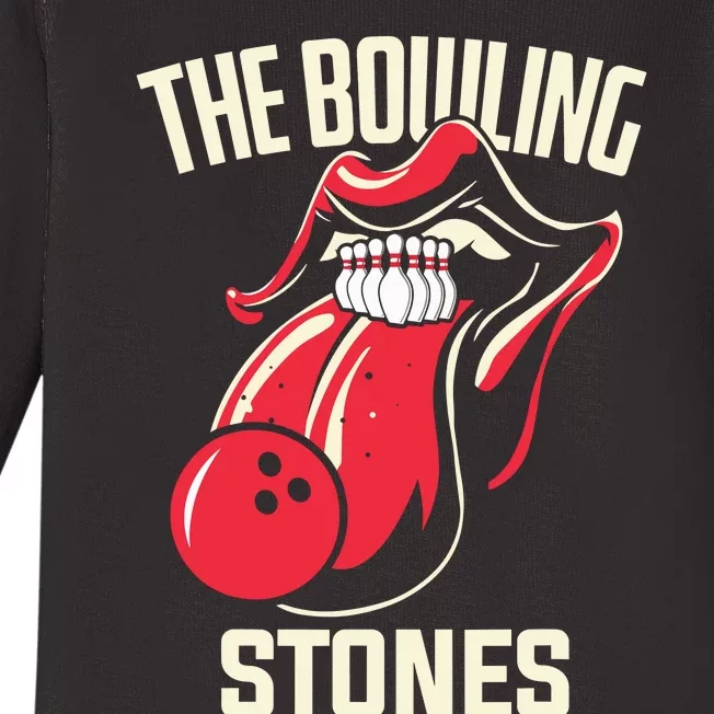 The Bowling Stones Bowling Baby Long Sleeve Bodysuit