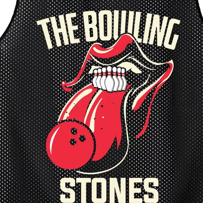 The Bowling Stones Bowling Mesh Reversible Basketball Jersey Tank