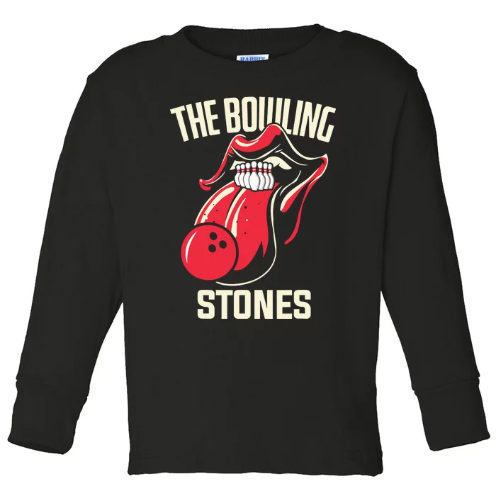 The Bowling Stones Bowling Toddler Long Sleeve Shirt