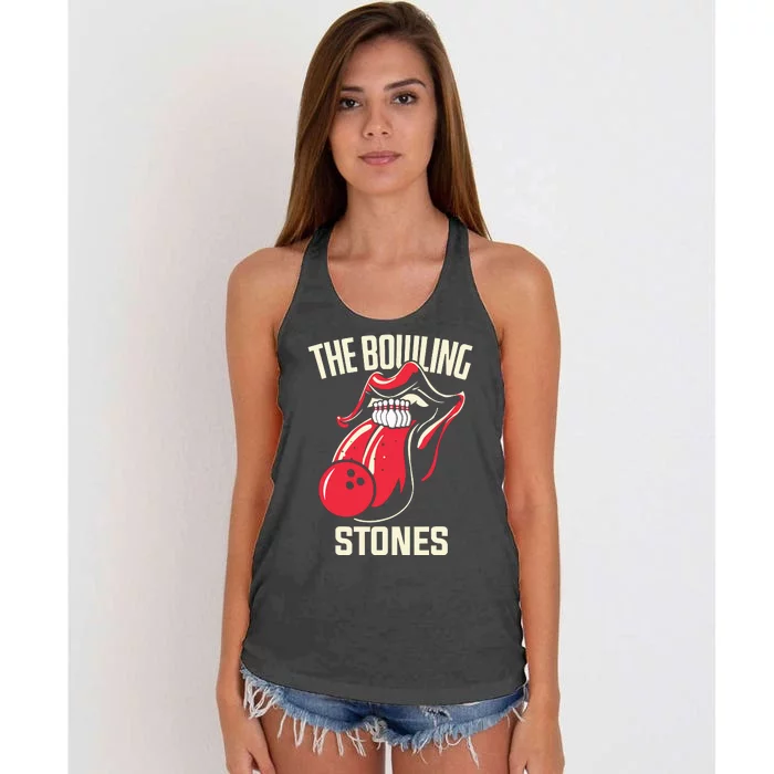 The Bowling Stones Bowling Women's Knotted Racerback Tank