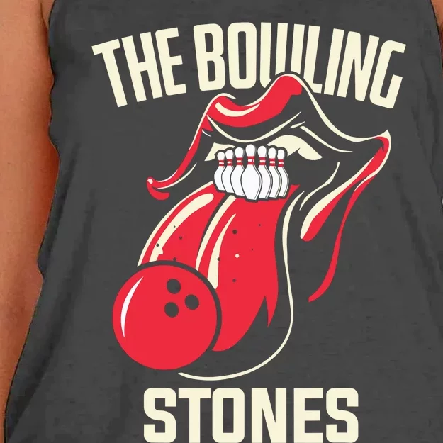 The Bowling Stones Bowling Women's Knotted Racerback Tank