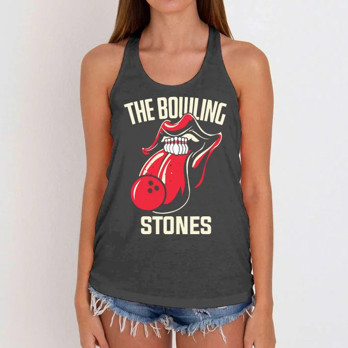 The Bowling Stones Bowling Women's Knotted Racerback Tank