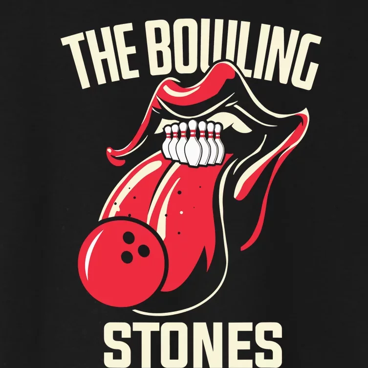 The Bowling Stones Bowling Women's Crop Top Tee