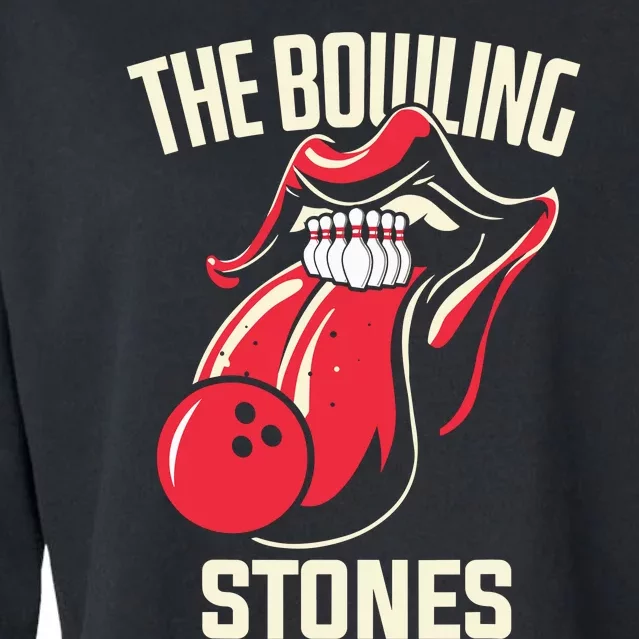 The Bowling Stones Bowling Cropped Pullover Crew