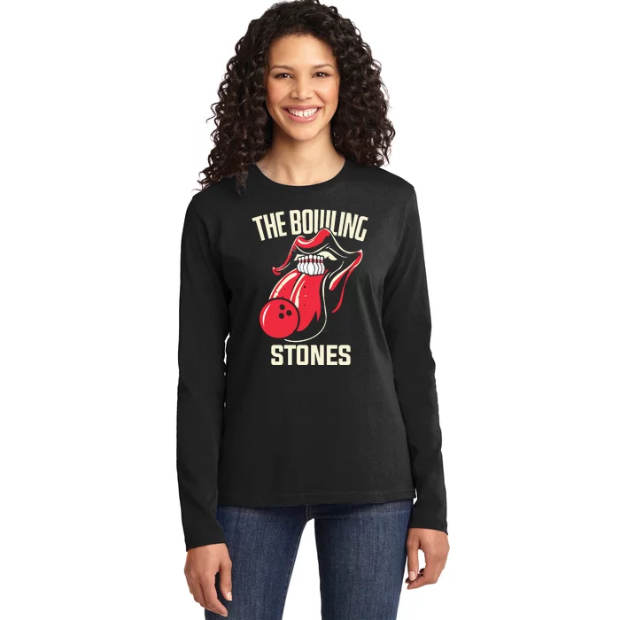 The Bowling Stones Bowling Ladies Long Sleeve Shirt