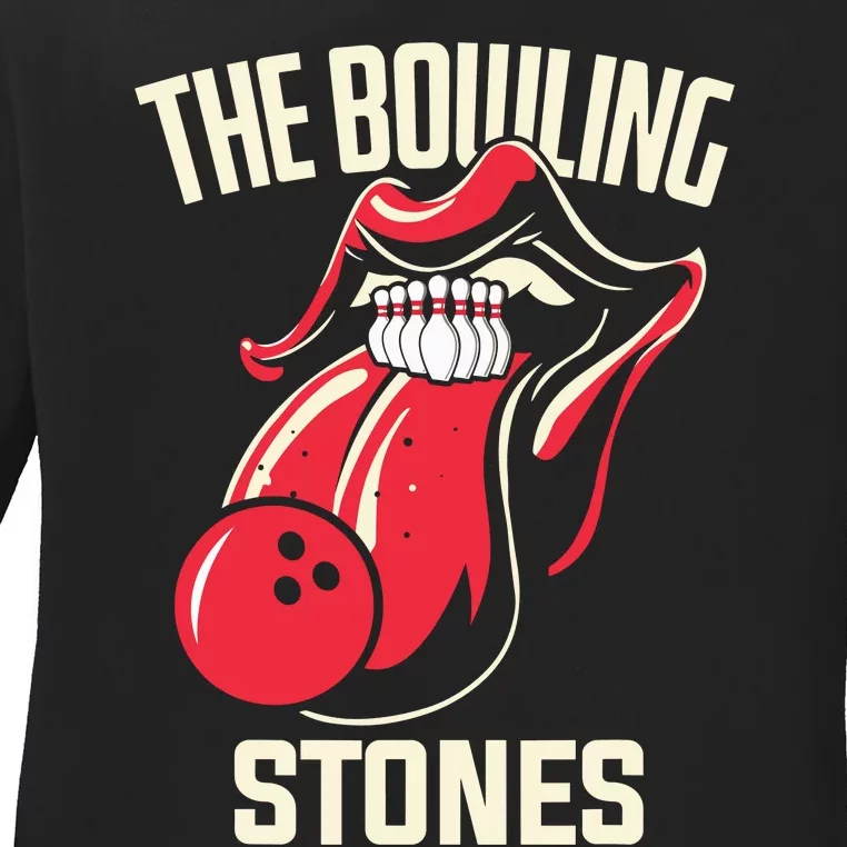 The Bowling Stones Bowling Ladies Long Sleeve Shirt