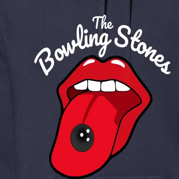 The Bowling Stones Amusing Funny Best Bowling Team Premium Hoodie