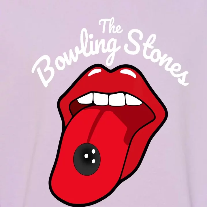 The Bowling Stones Amusing Funny Best Bowling Team Garment-Dyed Sweatshirt