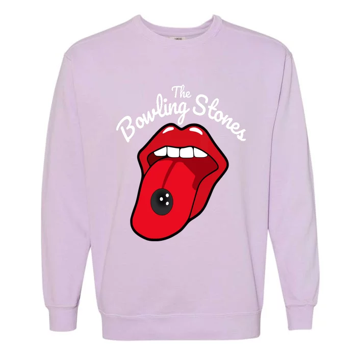 The Bowling Stones Amusing Funny Best Bowling Team Garment-Dyed Sweatshirt