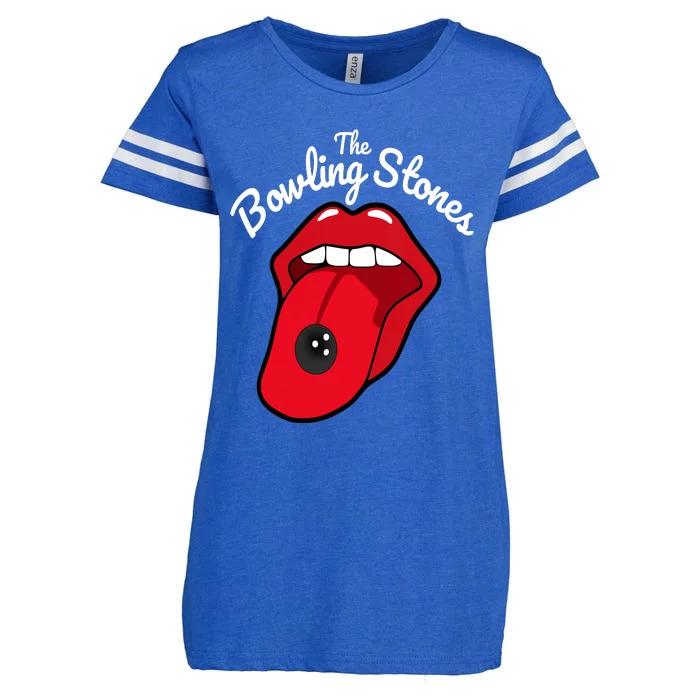 The Bowling Stones Amusing Funny Best Bowling Team Enza Ladies Jersey Football T-Shirt