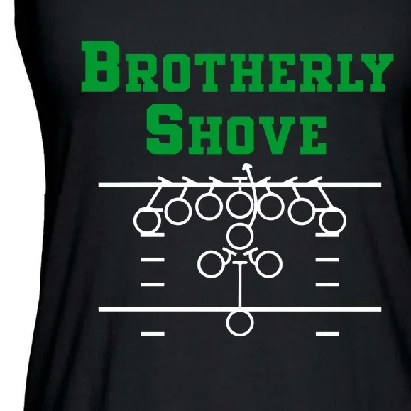 The Brotherly Shove Philadelphia Eagle Football Ladies Essential Flowy Tank