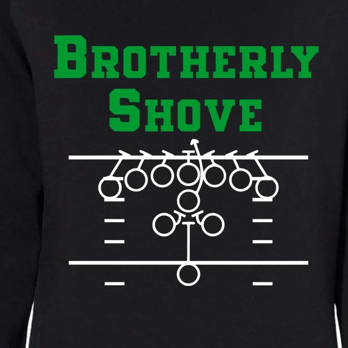 The Brotherly Shove Philadelphia Eagle Football Womens California Wash Sweatshirt