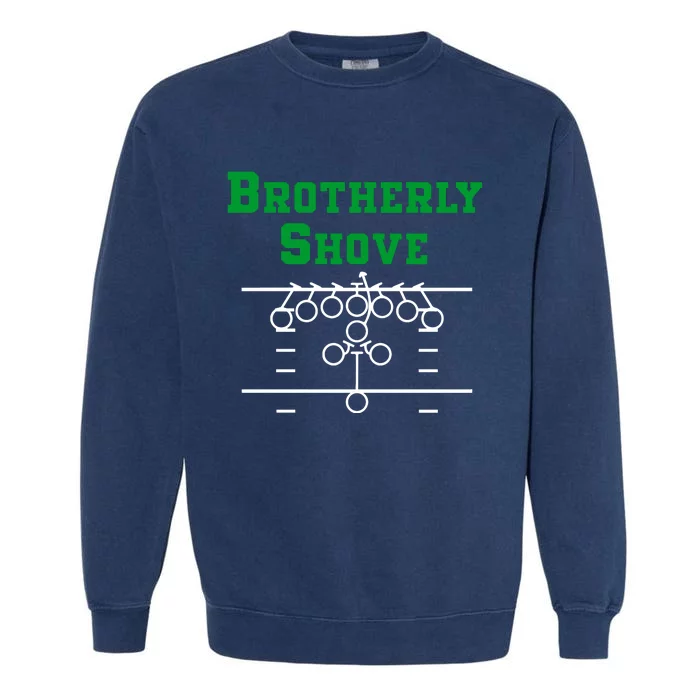 The Brotherly Shove Philadelphia Eagle Football Garment-Dyed Sweatshirt