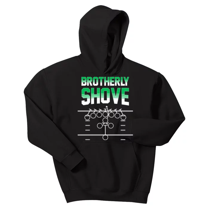 The Brotherly Shove Philadelphia Eagle Football Kids Hoodie