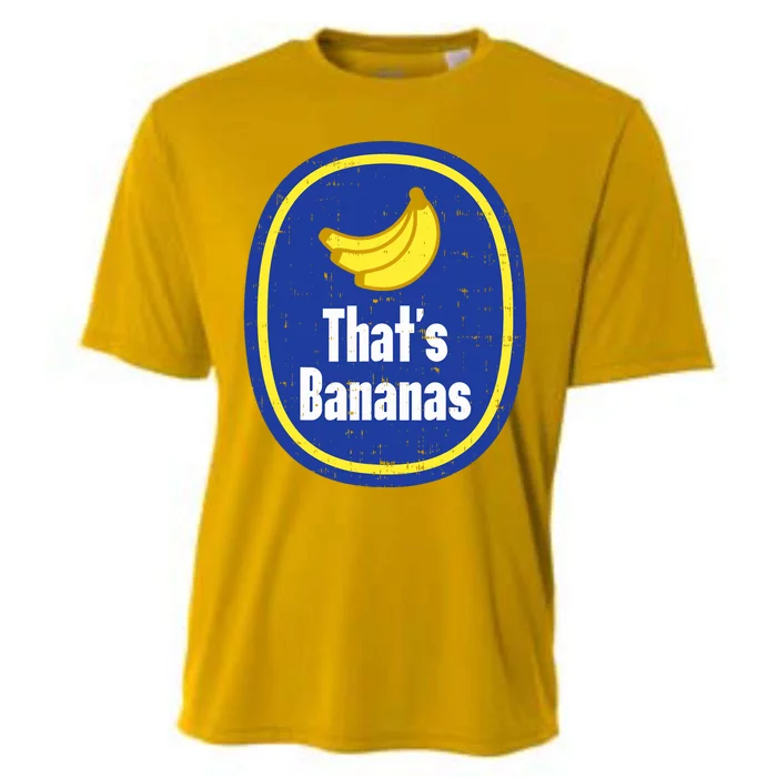 Thats Bananas Sticker Funny Fruit Lazy DIY Halloween Costume Cooling Performance Crew T-Shirt