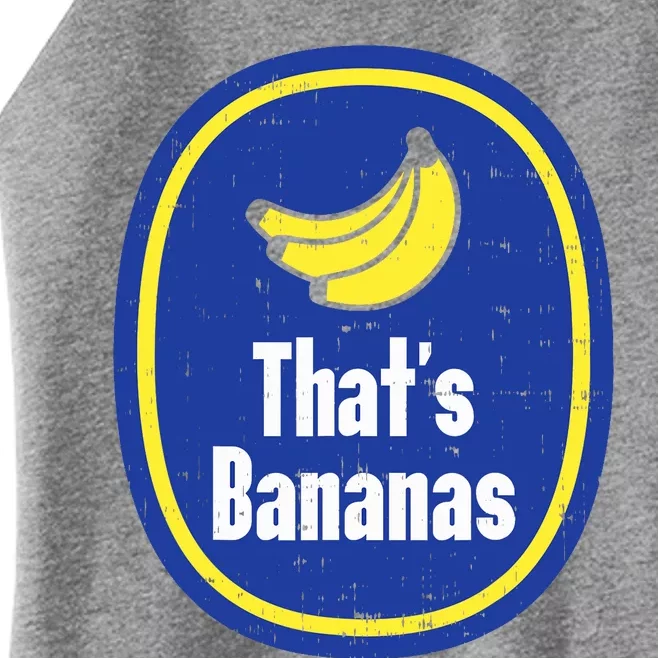 Thats Bananas Sticker Funny Fruit Lazy DIY Halloween Costume Women’s Perfect Tri Rocker Tank