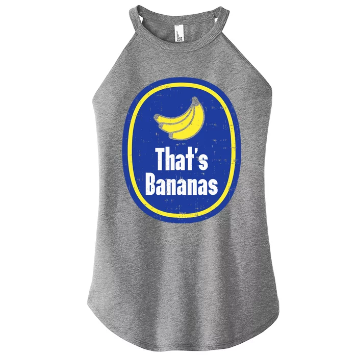 Thats Bananas Sticker Funny Fruit Lazy DIY Halloween Costume Women’s Perfect Tri Rocker Tank