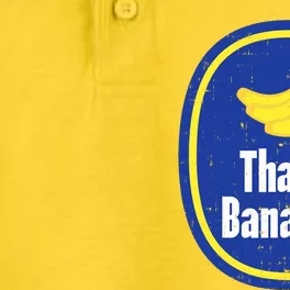 Thats Bananas Sticker Funny Fruit Lazy DIY Halloween Costume Dry Zone Grid Performance Polo