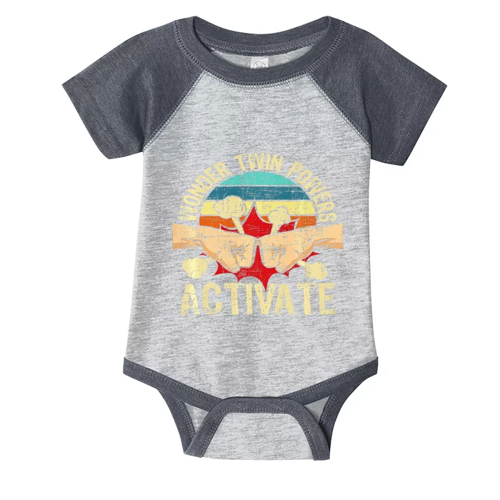 Twin Brother Sister Infant Baby Jersey Bodysuit