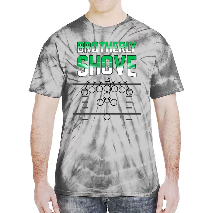 The Brotherly Shove Philadelphia Eagle Football Tie-Dye T-Shirt