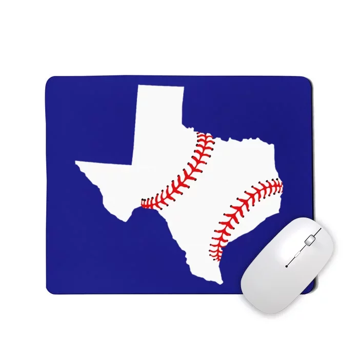 Texas Baseball State Funny Texas Baseball Mousepad