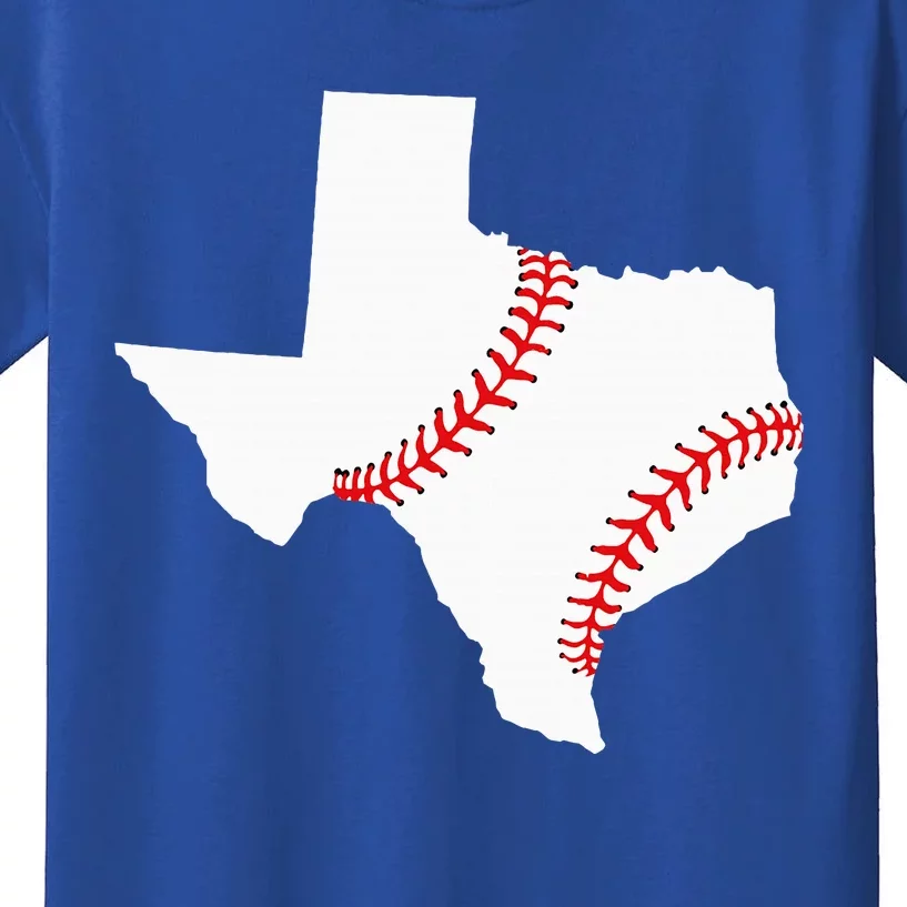 Texas Baseball State Funny Texas Baseball Kids T-Shirt